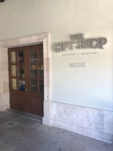 The front of the Gift shop